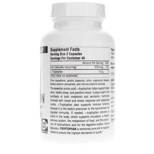 L-Tryptophan 500 Mg Capsules, SNN
